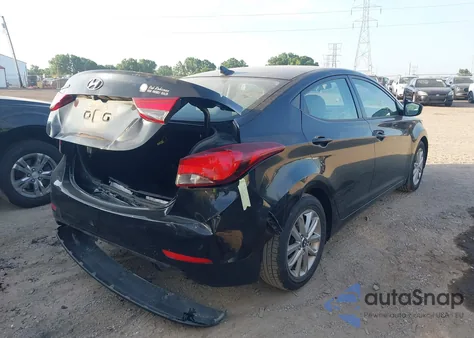 2015 Hyundai Elantra Se from USA, damaged, VIN 5NPDH4AE9FH589153